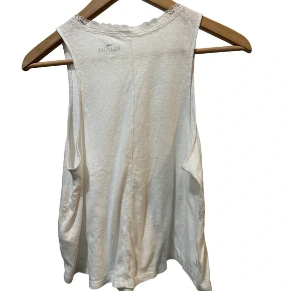 Womens Hollister Lightweight Soft Tank Top Lace Trim Flowy Small - Picture 2 of 6
